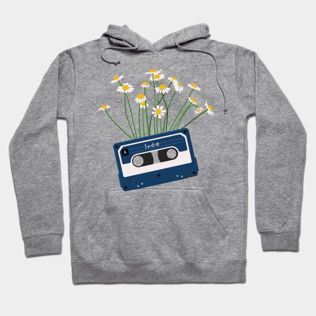 Cassette Tape Indie Music Hoodie by Polikarp308